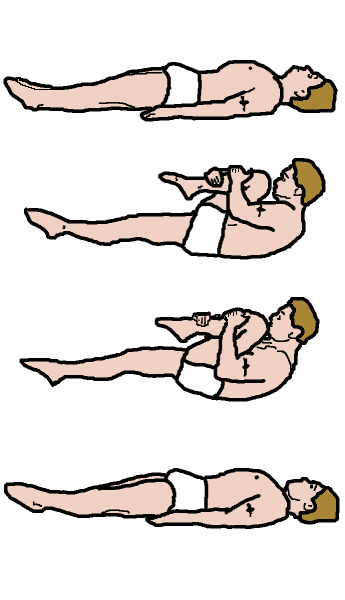 Il metodo Pilates - esercizio 6: Single Leg Stretch (stretching di una sola gamba)